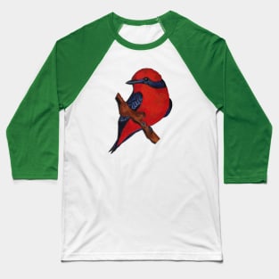 Vermilion Flycatcher cute bird Baseball T-Shirt